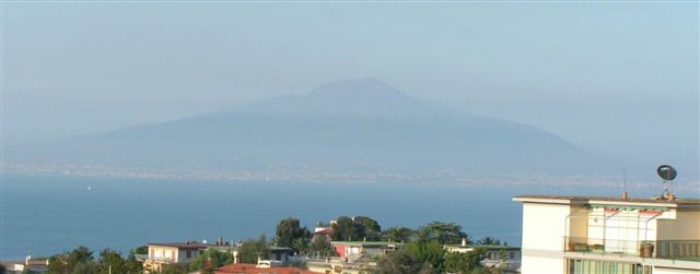 Mount Vesuvius from our hotel room veranda